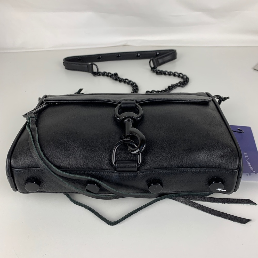 Rebecca Minkoff Mini Mac Black on Black Crossbody - Picture 4 of 7